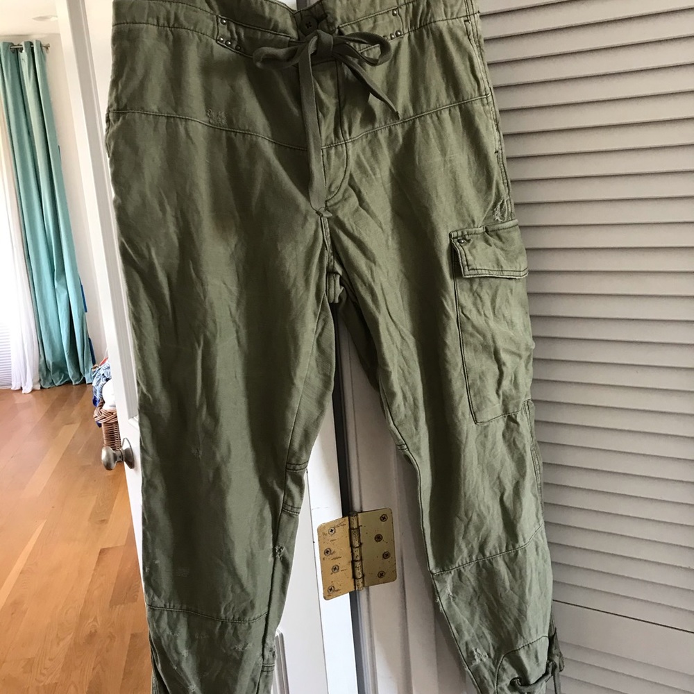 Free People Cargo pants distressed